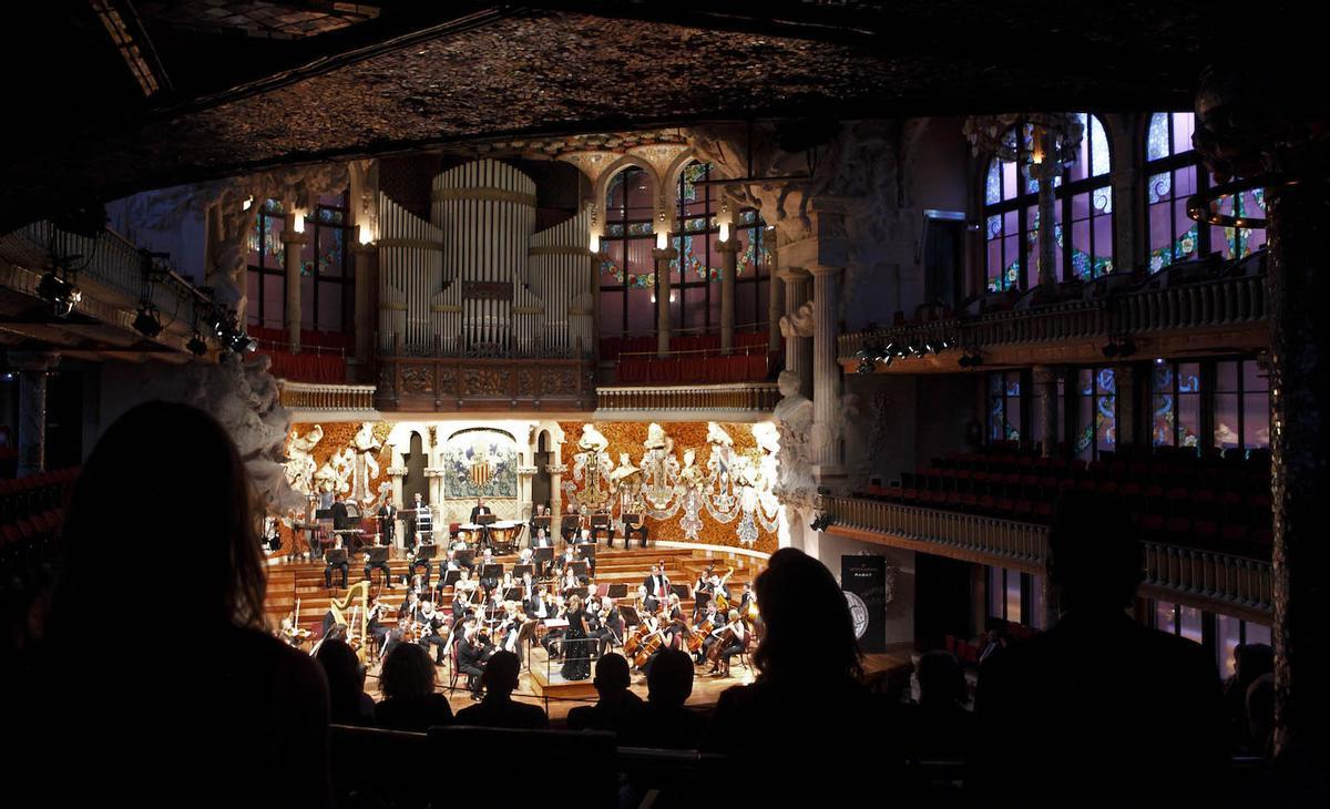 Concierto de música clásica en el Palau de la Música.