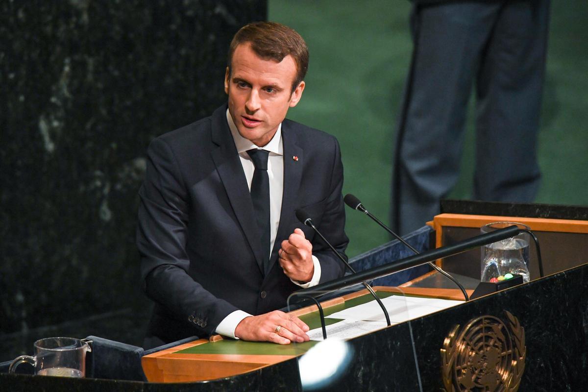 Archivo - El presidente de Francia, Emmanuel Macron