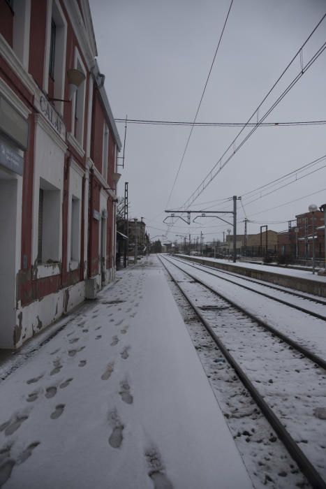 Fotos de la nevada a la Catalunya Central