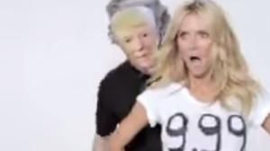 El vídeo en què la ’top model’ Heidi Klum es burla de Donald Trump.