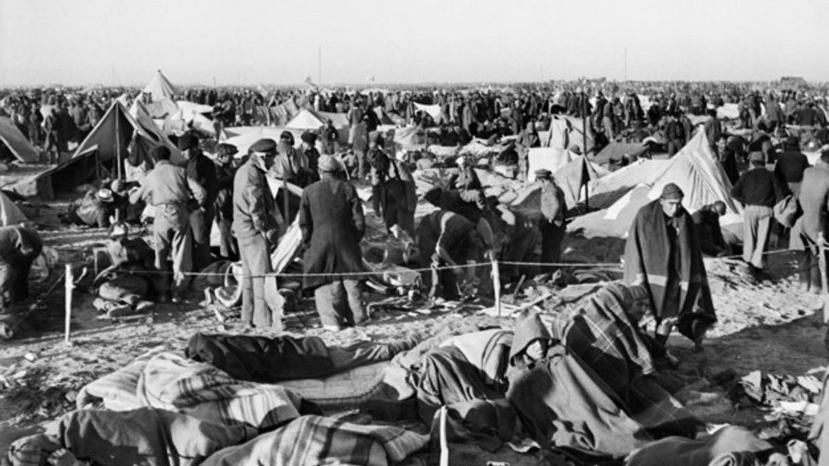 Camp de concentració d’Argelers on van acabar molts exiliats altempordanesos. Cedida per Editorial Gorbs.