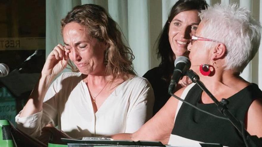 La candidata de Ciudadanos a la Generalitat durante el mitin del partido que fundó en Altea hace ocho años.