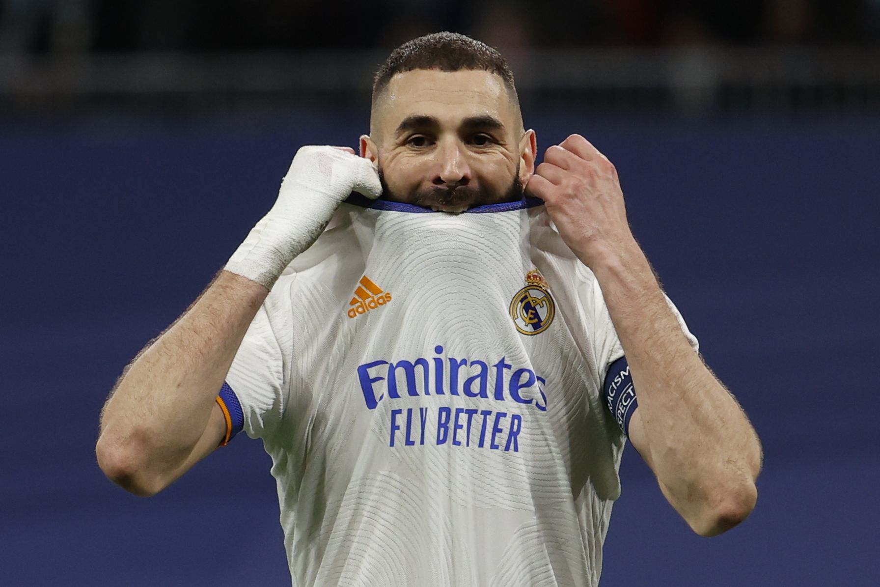 Karim Benzema, durante un partido de esta temporada.