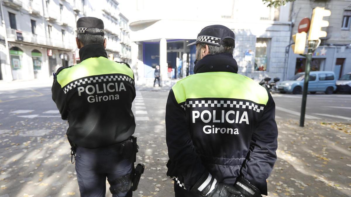 Imatge d'arxiu d'agents de la policia municipal de Girona