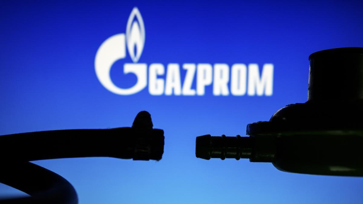 Montaje de suministro de gas de Gazprom