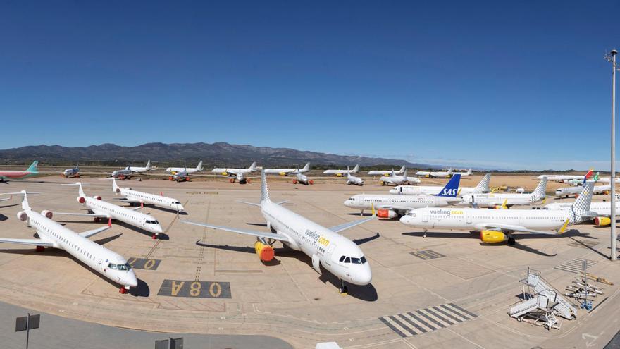 Vista panorámica del aeropuerto de Castellón