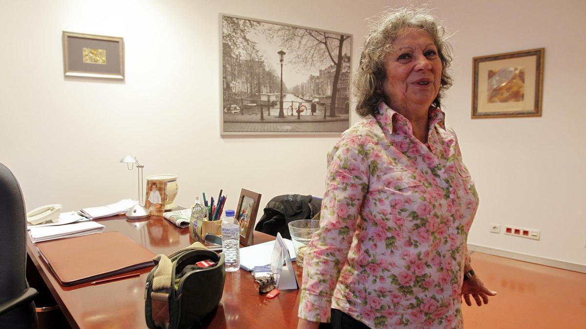 Belén del Valle, cuando se jubiló en 2013.