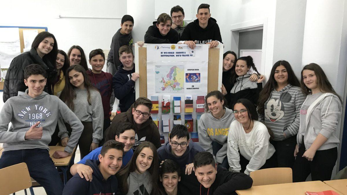 Alumnado del IES Felipe Solís de Cabra, habitual en el ‘e-Twinning’.