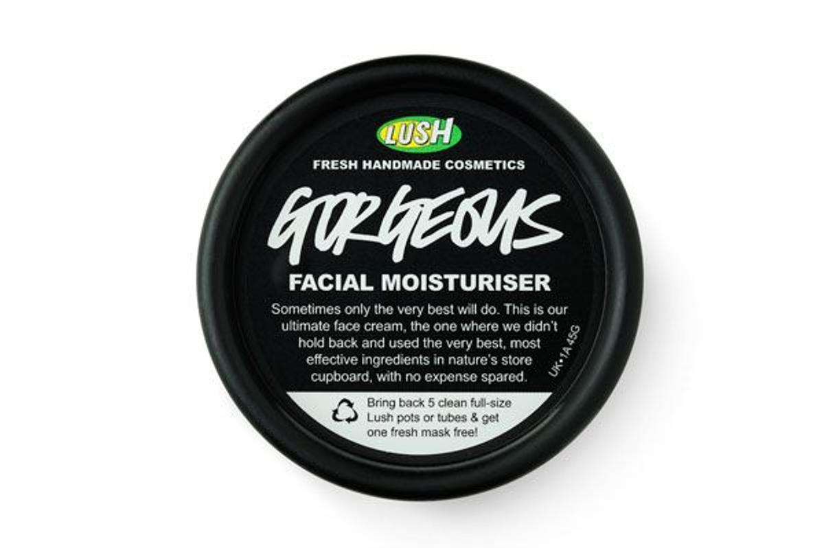 Crema facial hidratante Gorgeous, de Lush