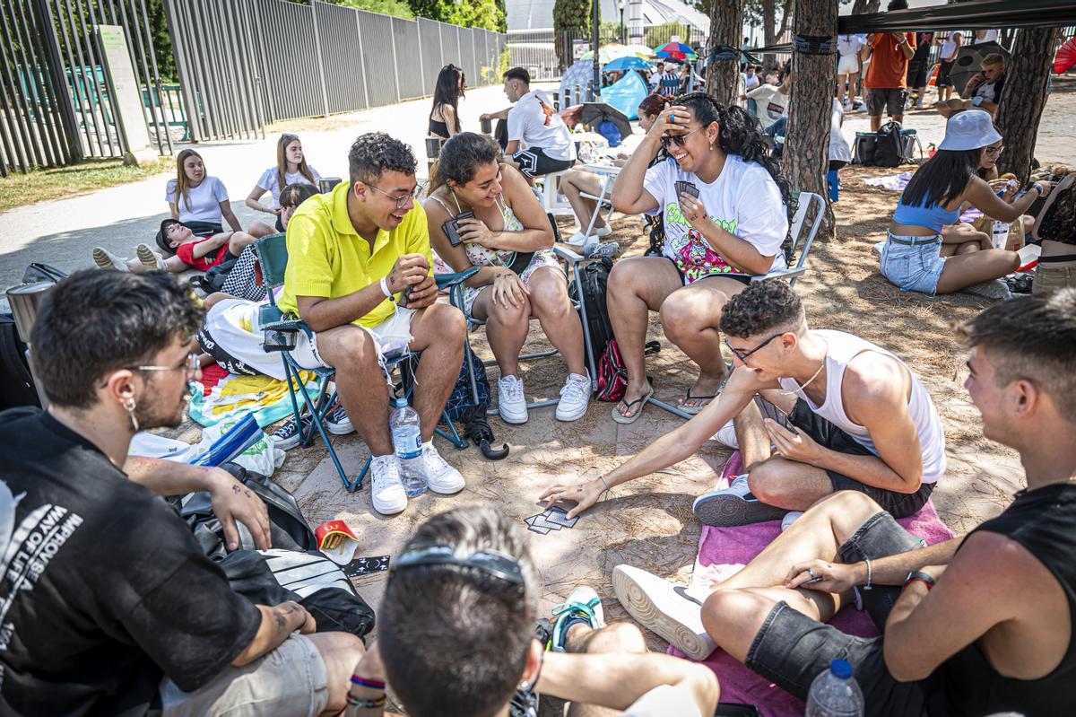 Ambiente antes del concierto de Rosalía