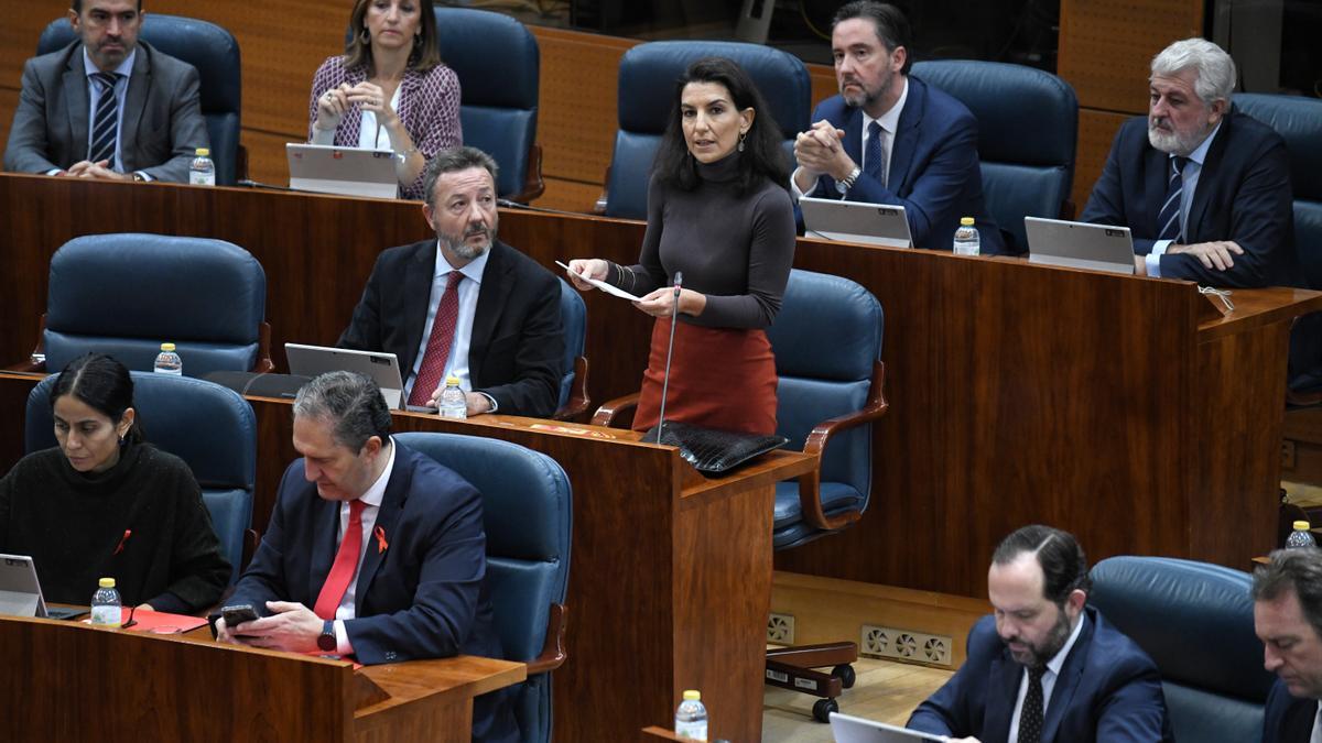 La portavoz de Vox en la Asamblea de Madrid, Rocío Monasterio.