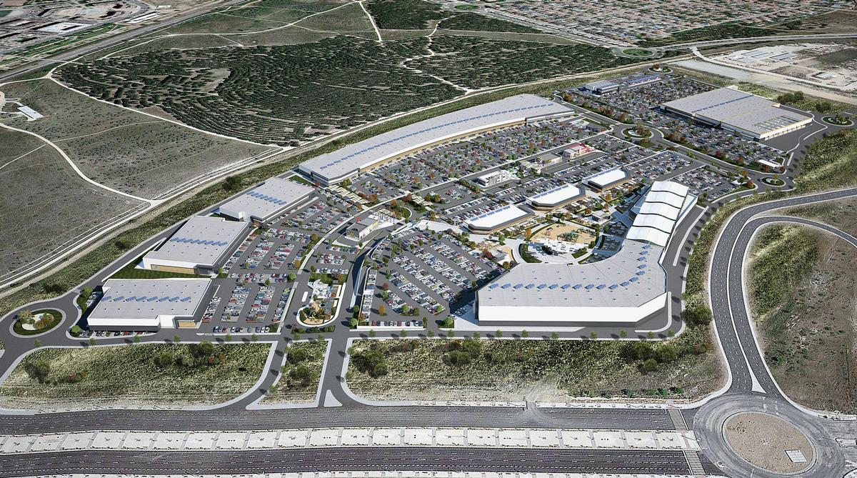Recreación del futuro Parque Comercial El Cañaveral.