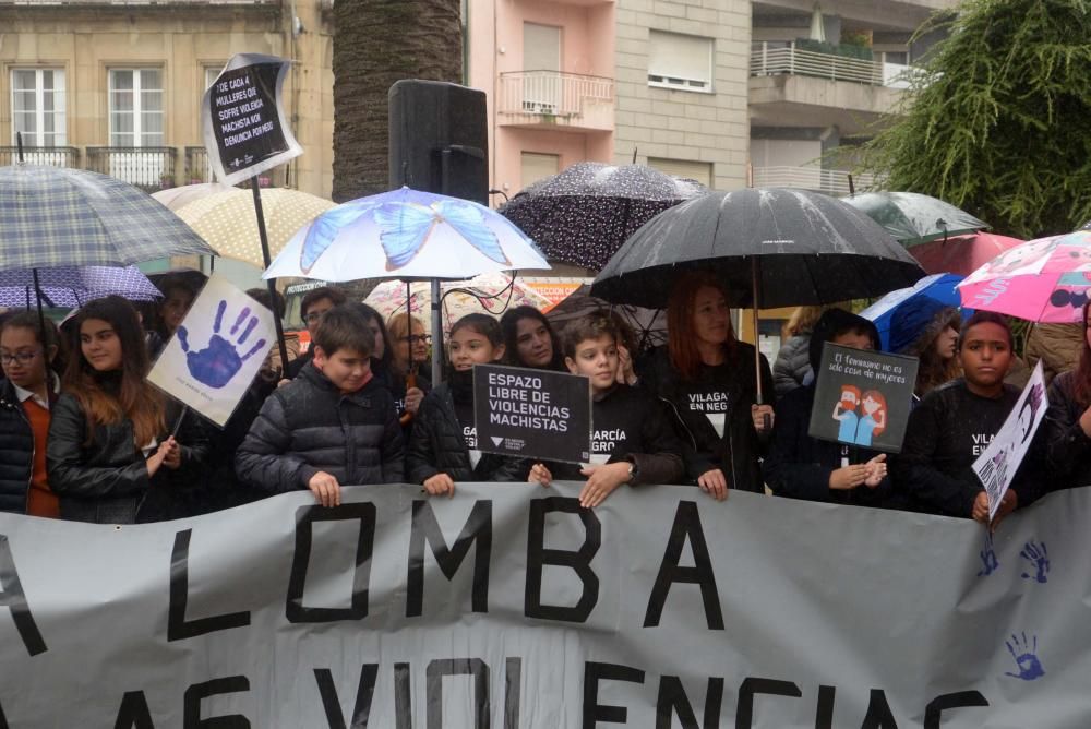 Manifestaciones en Galicia contra el maltrato. // I. Osorio, Bernabé/Luismy, G. Núñez, N. Parga