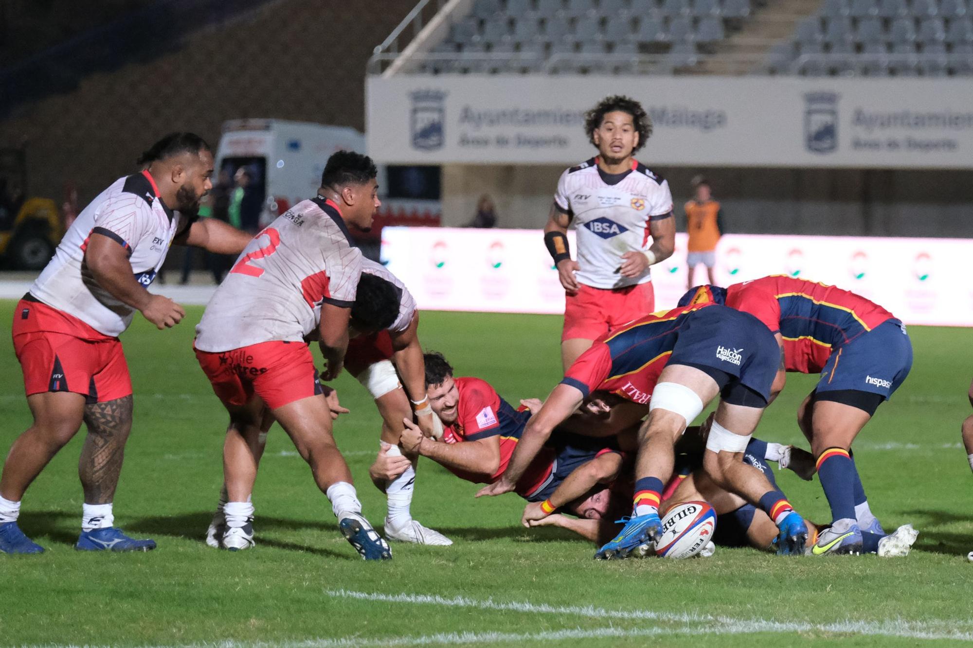 Málaga disfruta del España - Tonga de rugby