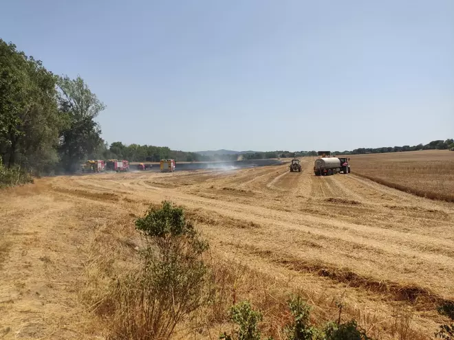 L'incendi de Caldes de Malavella en imatges