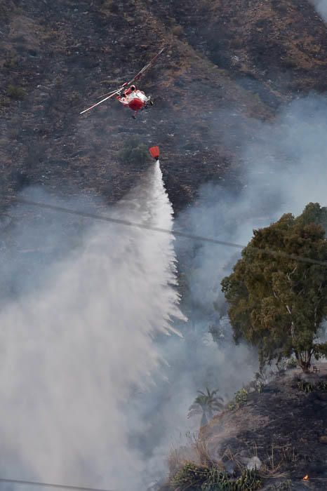 Incendio el hotel Molino del Agua, en Ayacata