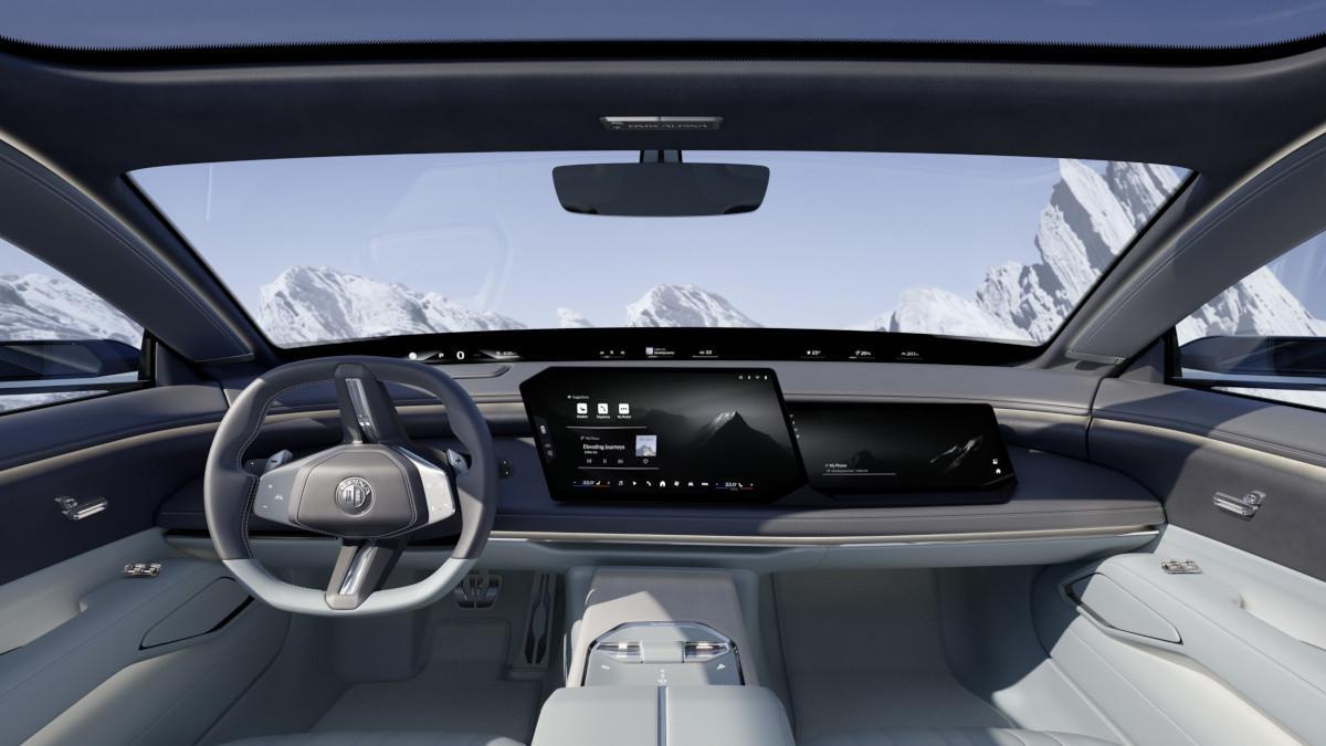 Vision BMW Alpina'nın iç mekanı
