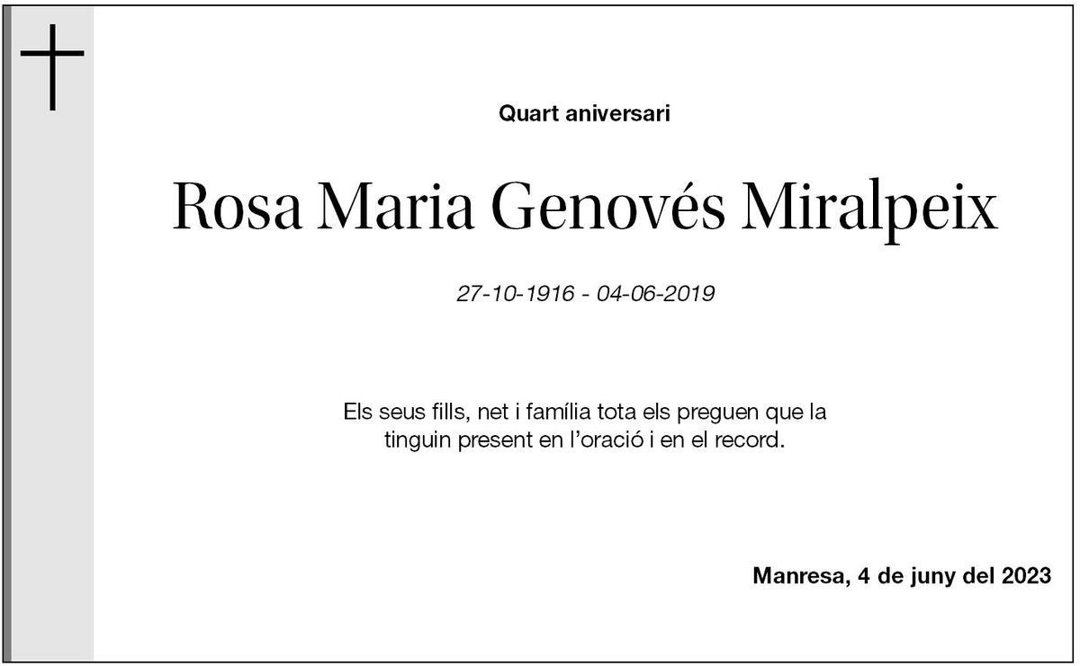 Rosa Maria Genovés Miralpeix