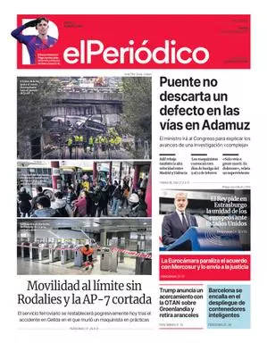 La portada de EL PERIÓDICO del 22 de enero de 2026