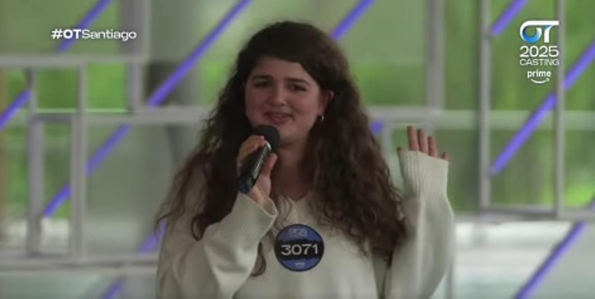 Antía se presentó en mayo de este 2025 a uno de los 'castings' de OT celebrado en Santiago.