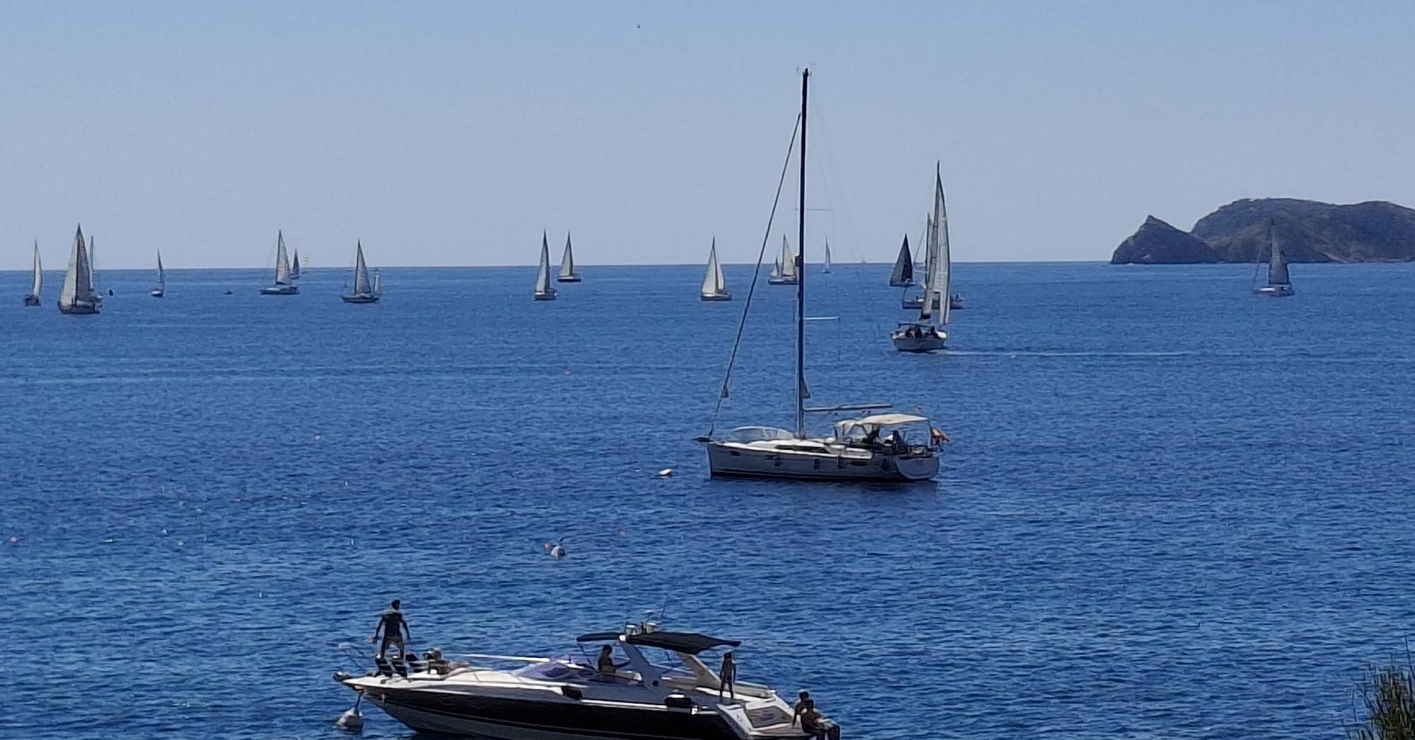 Un horizonte de dientes de sierra: el espectáculo de la vela en la bahía de Xàbia (imágenes)