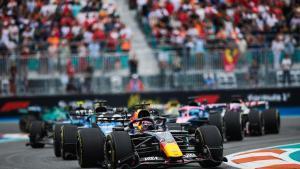 03 VERSTAPPEN Max (nld), Red Bull Racing Ford RB22, action during the Formula 1 Miami Grand Prix 2026, 4th round of the 2026 Formula One World Championship from May 1 to 3, 2026 on the Miami International Autodrome, in Miami Gardens, USA - Photo Eric Alonso / DPPI AFP7 03/05/2026 ONLY FOR USE IN SPAIN