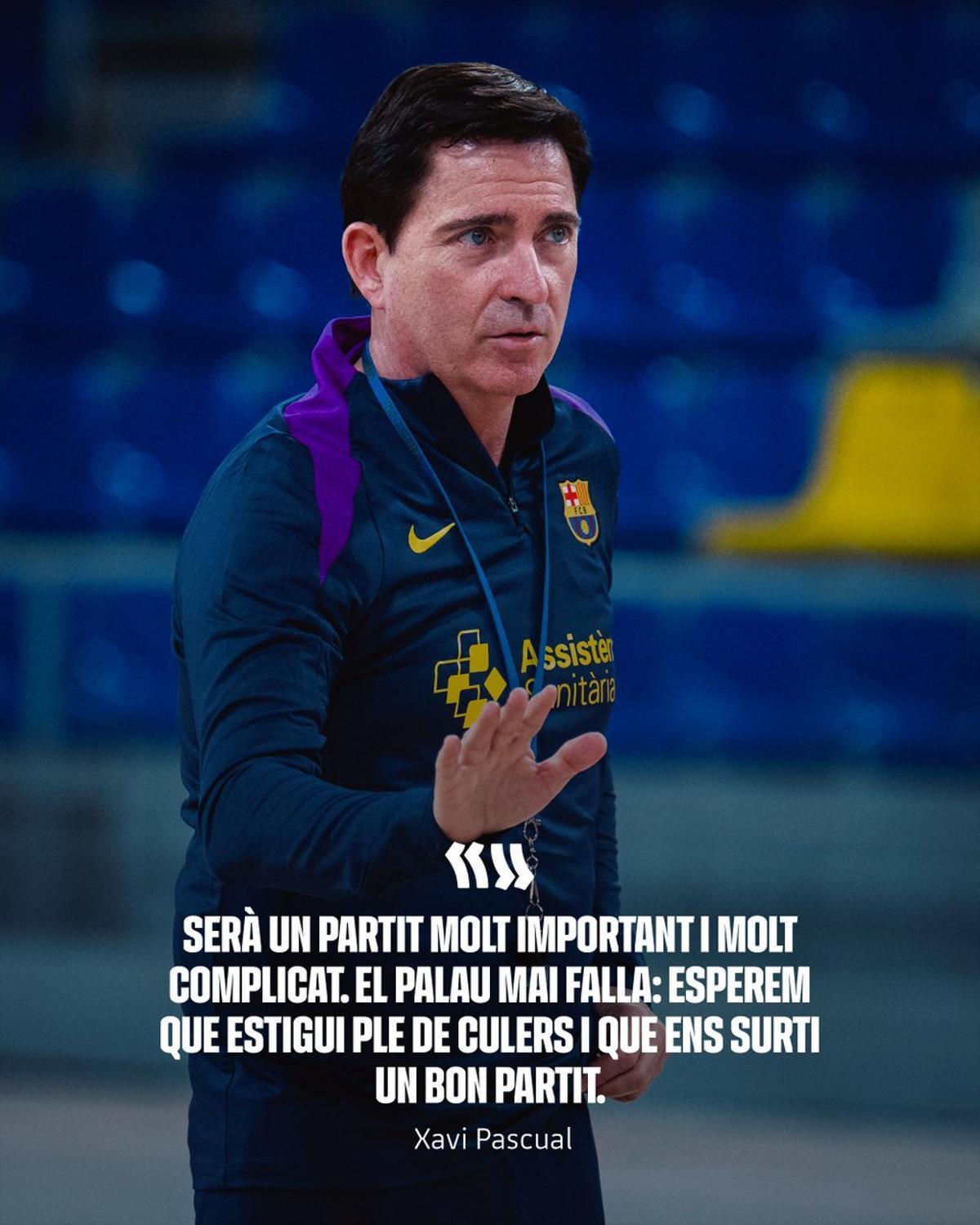 Xavi Pascual, en un entrenamiento del Barça.
