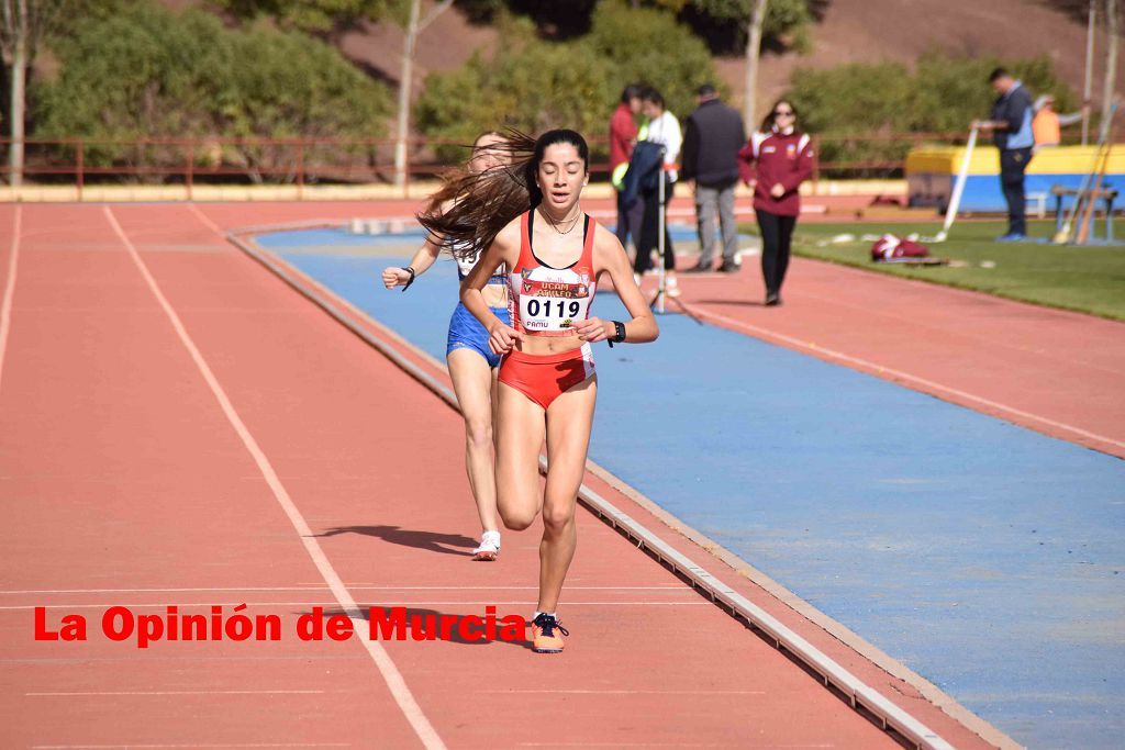 Regional absoluto y sub-23 de atletismo en Lorca