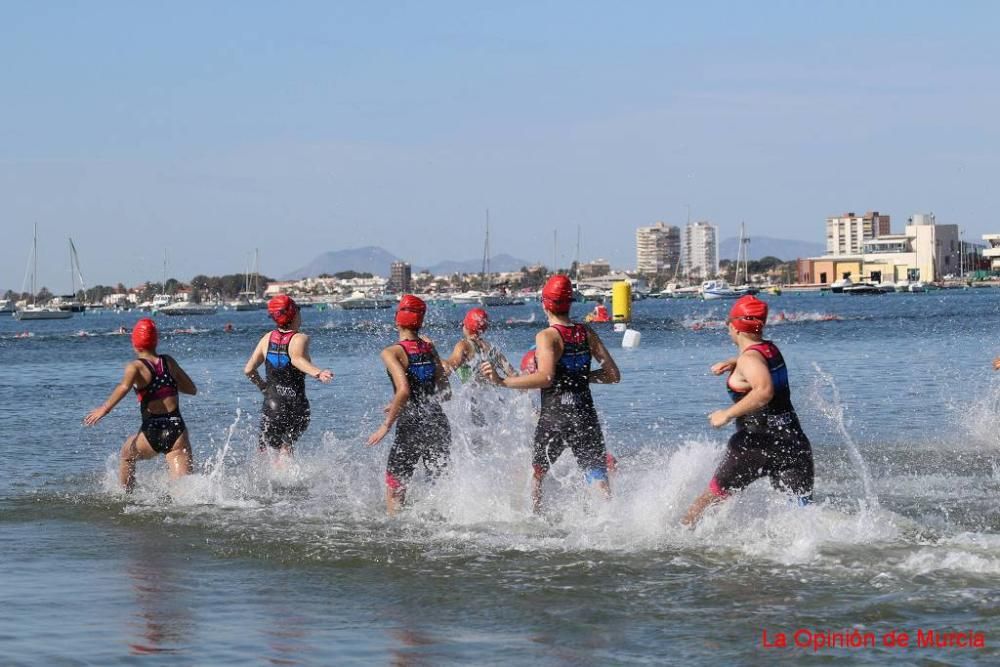 Final de triatlón de Deporte en Edad Escolar