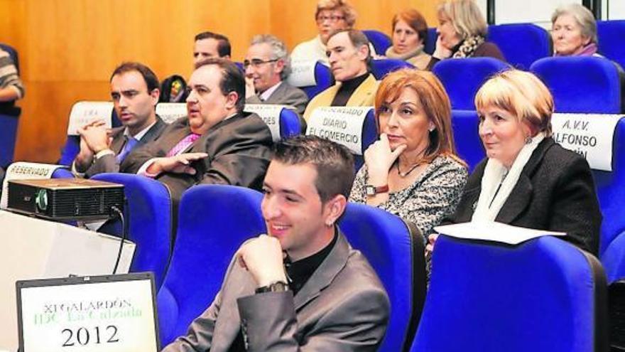 De izquierda a derecha, Carlos Rubiera, Rafael Felgueroso, Manuel Llanos, Luis Manuel Flórez y Rufino Ballesteros.