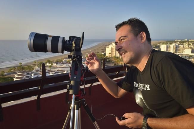 Observación del eclipse con "los cazadores de ...