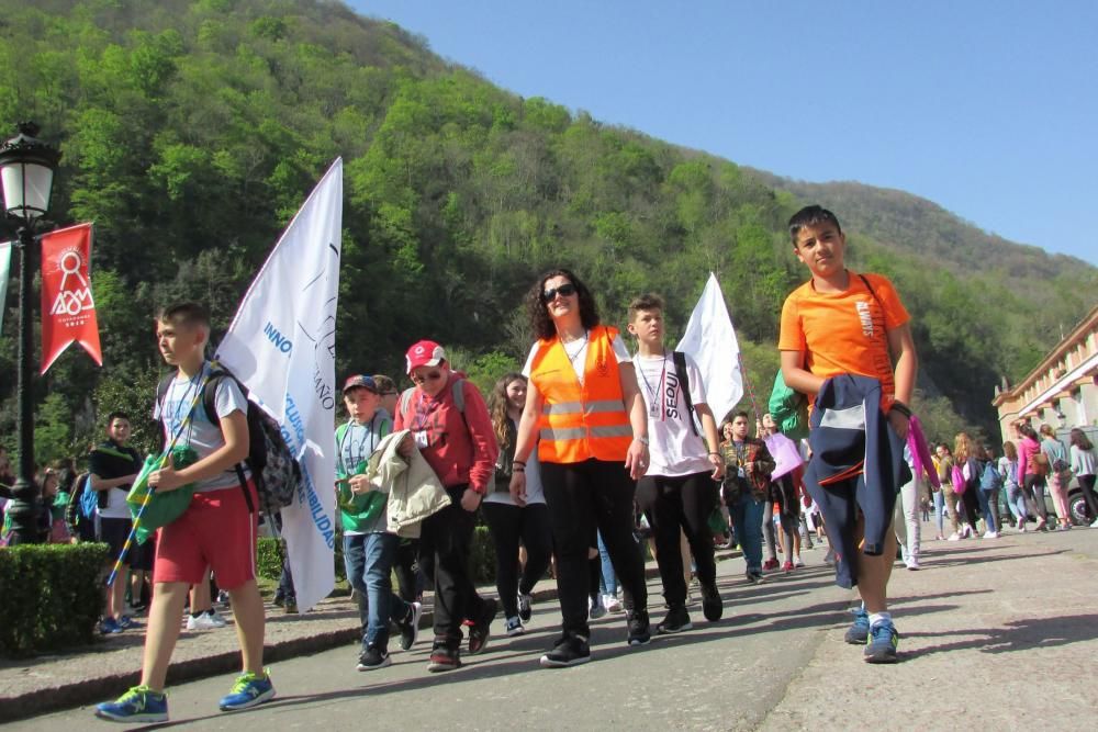 Encuentro de escolares en Covadonga