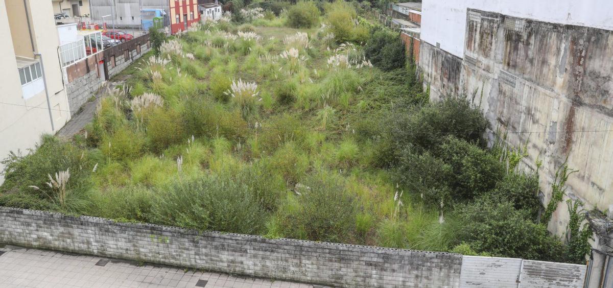 El terreno está ubicado en el centro de la ciudad, a escasos metros del Concello. | IÑAKI ABELLA