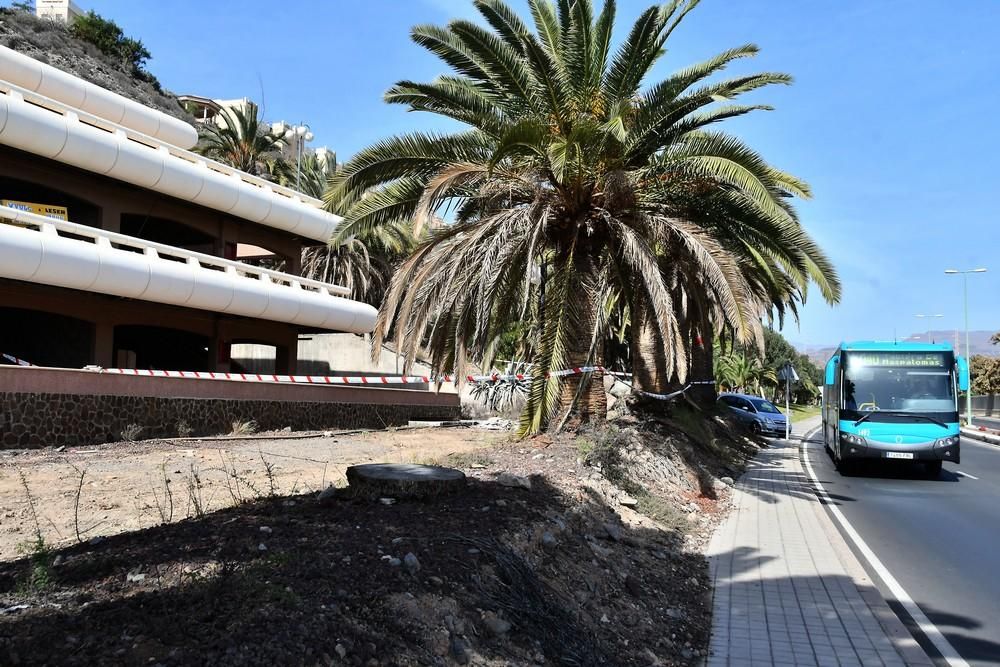 Hallan un cadáver en un centro comercial de Maspalomas.