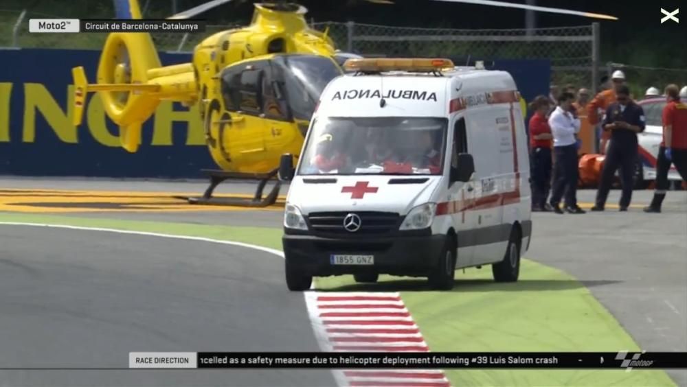 Accidente de Luis Salom en Moto2