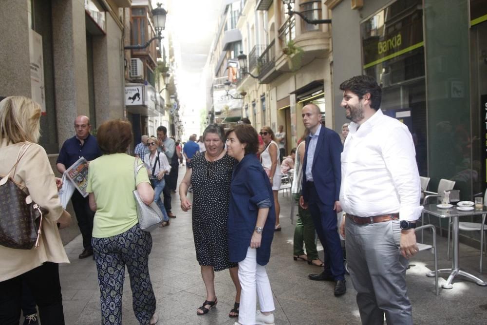 Soraya Saénz de Santamaría, de visita en Murcia