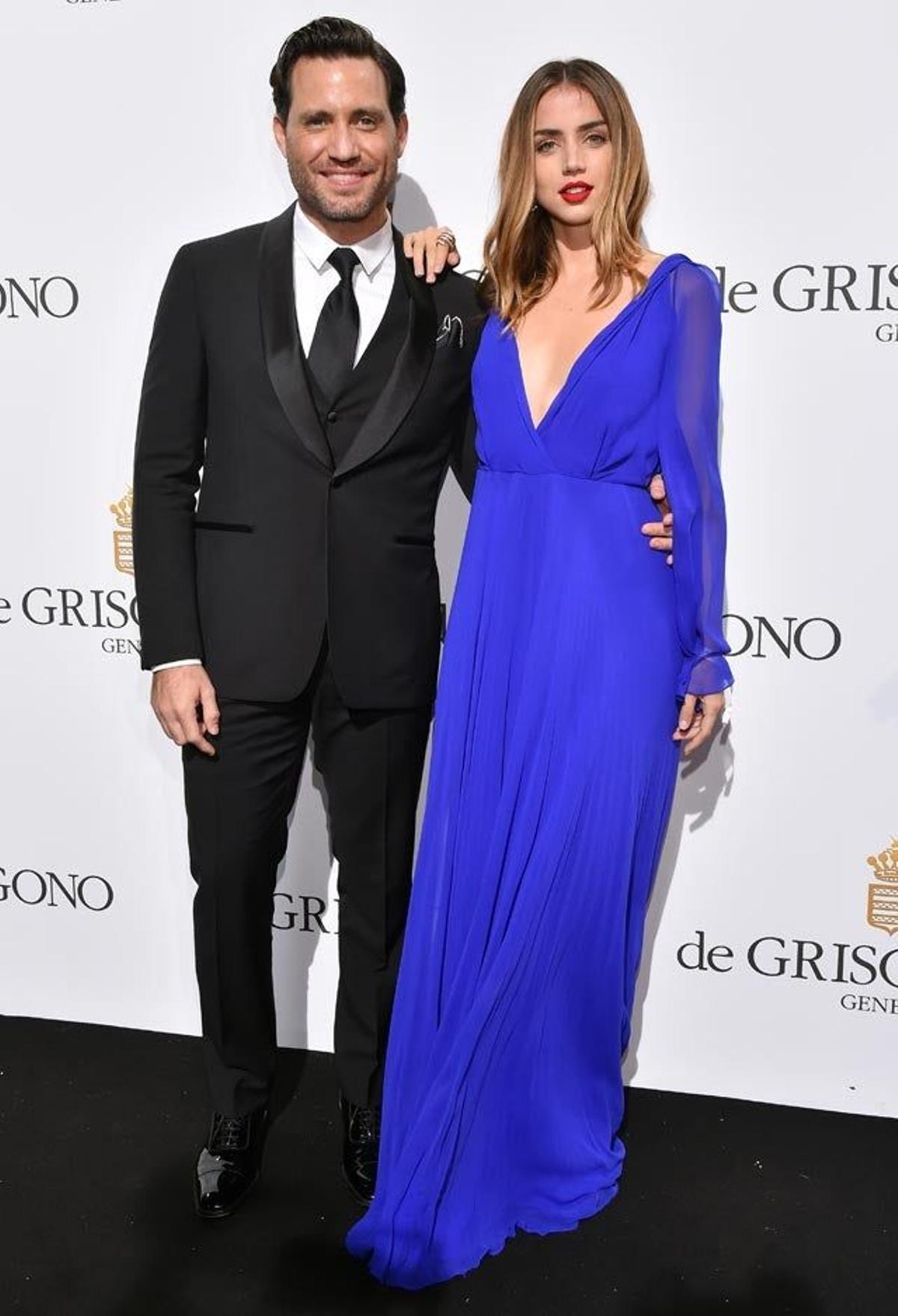 Édgar Ramírez y Ana de Armas, en la fiesta Grisogono del Festival de Cannes 2016.