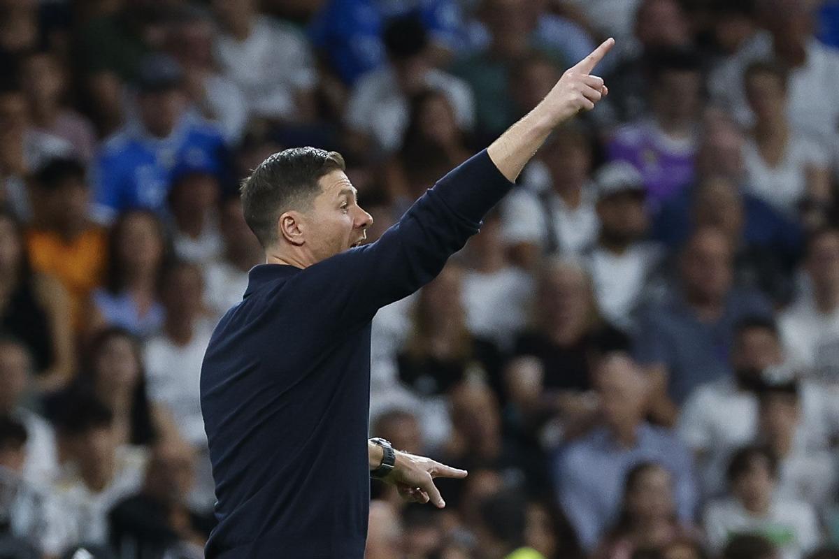 Xabi Alonso durante el Real Madrid - Mallorca de la tercera jornada de LaLiga 2025/26