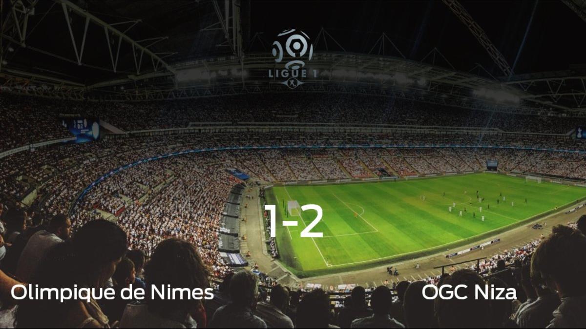 El OGC Niza derrota 1-2 al Olimpique de Nimes en el Stade des Costières