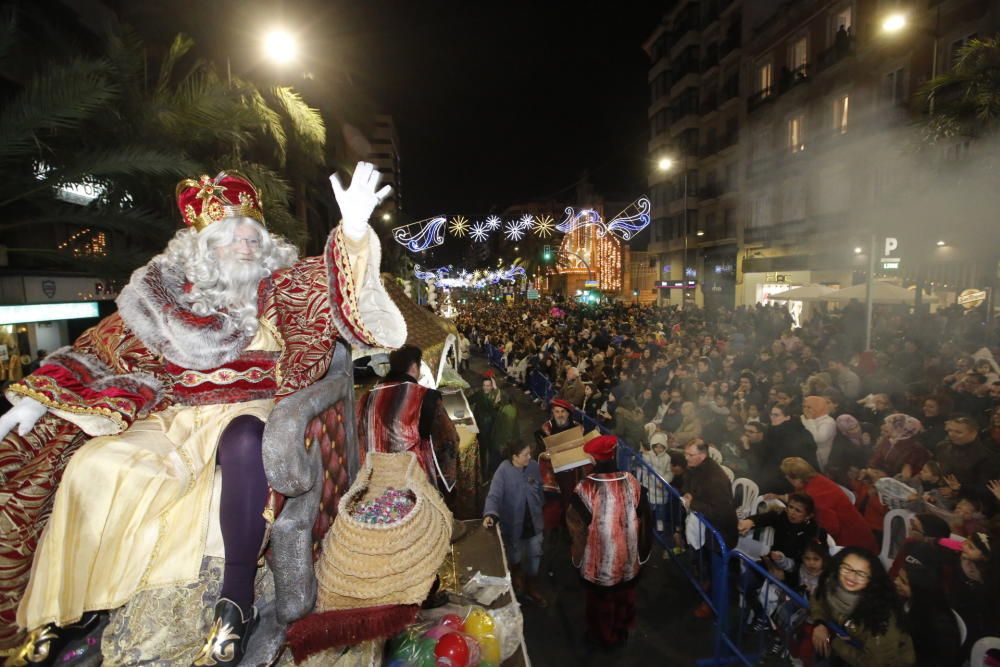 Cabalgata de los Reyes Magos en Alicante.