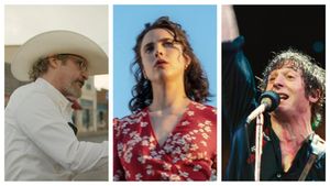 Joaquin Phoenix (Eddington), Margaret Qualley (Honey dont) y Jeremy Allen White (Springsteen: Deliver from nowhere)