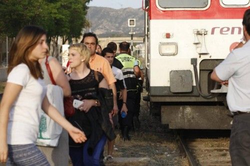 Nueva concentracion para exigir que el tren vaya soterrado en Murcia