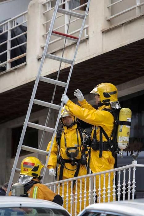 Un hombre se suicida en Palma provocando una nube tóxica que afecta a tres policías