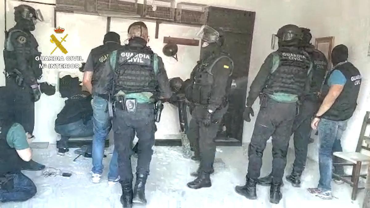 Golpe de la Guardia Civil al clan de los Castaña, en febrero de 2019