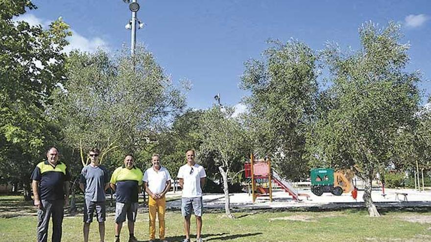 Torre de luz en el parque de Manacor