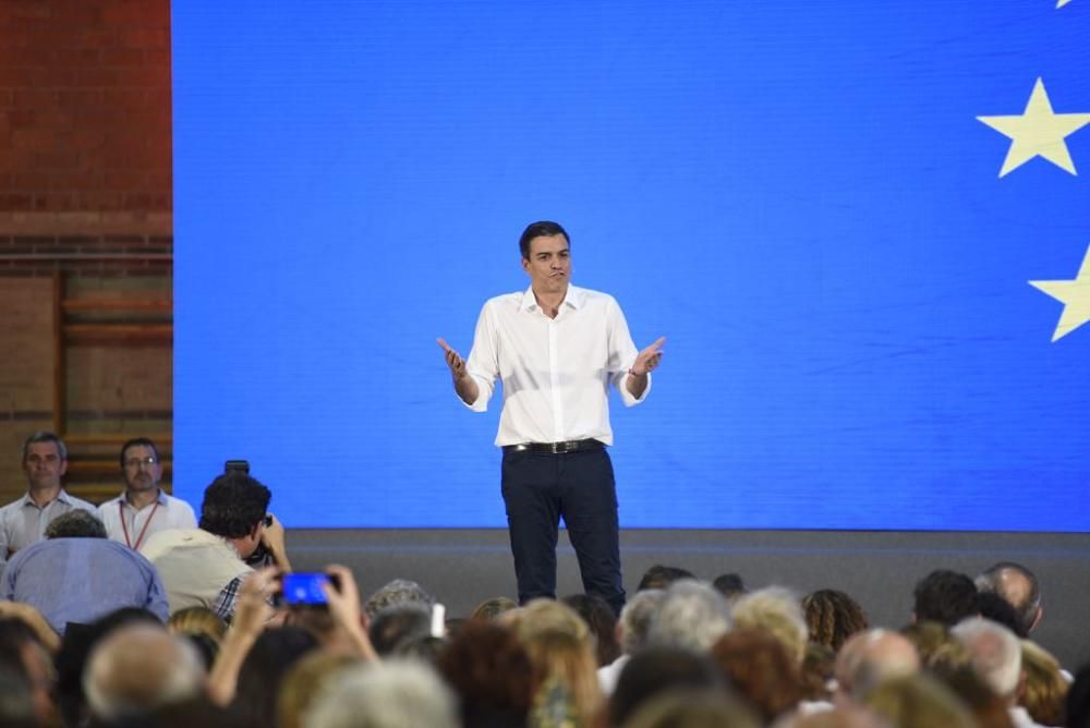 Mitin de Pedro Sánchez en Murcia