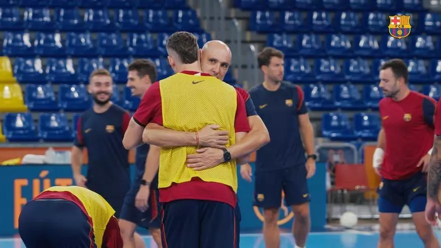 El Barça de fútbol sala se prepara para la Supercopa