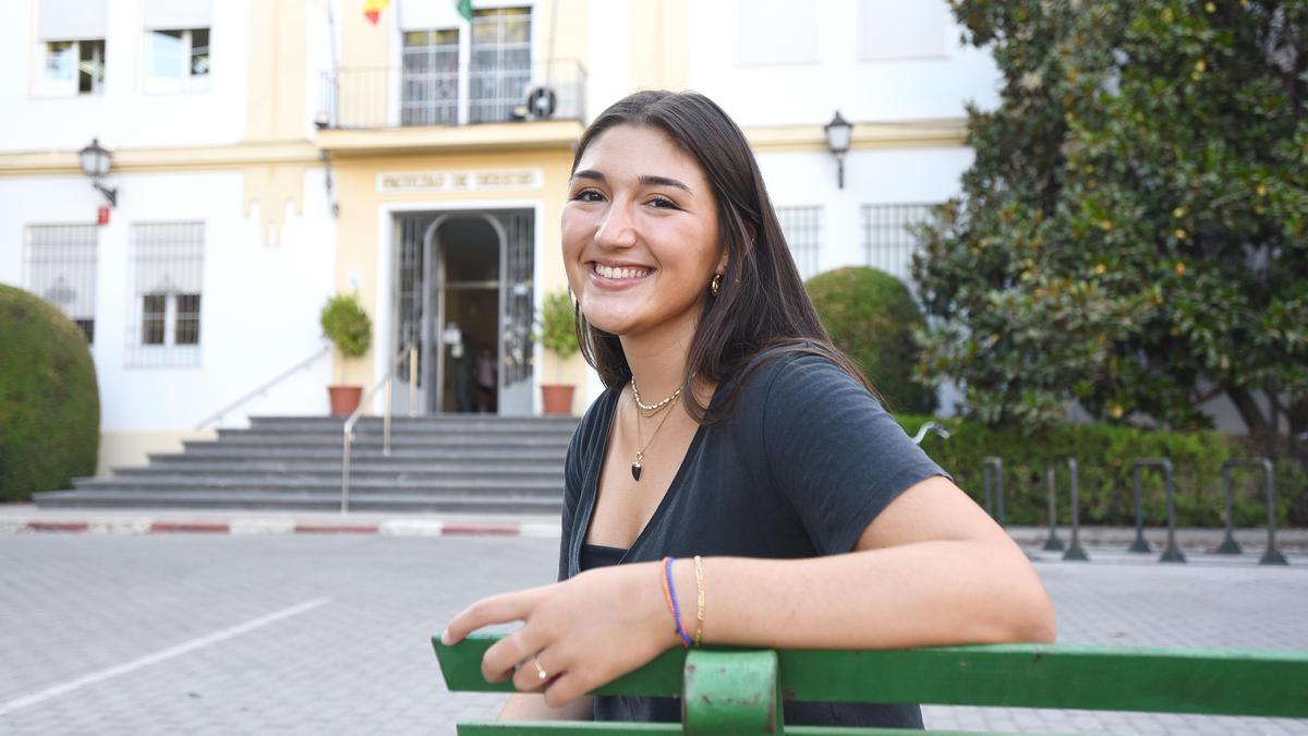 María Ruiz, en la Facultad de Derecho.