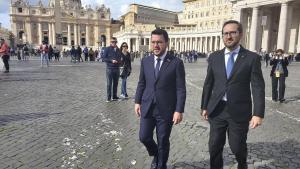 Pere Aragonès en El Vaticano.