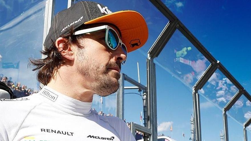 Fernando Alonso tras la carrera en Australia.